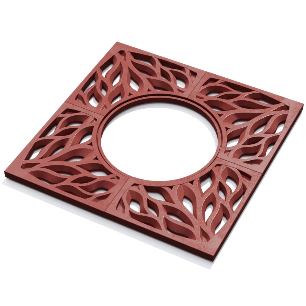 Приствольная решетка для дерева ZKING CRUST 1.2х1.2м Красная в Аксае фото