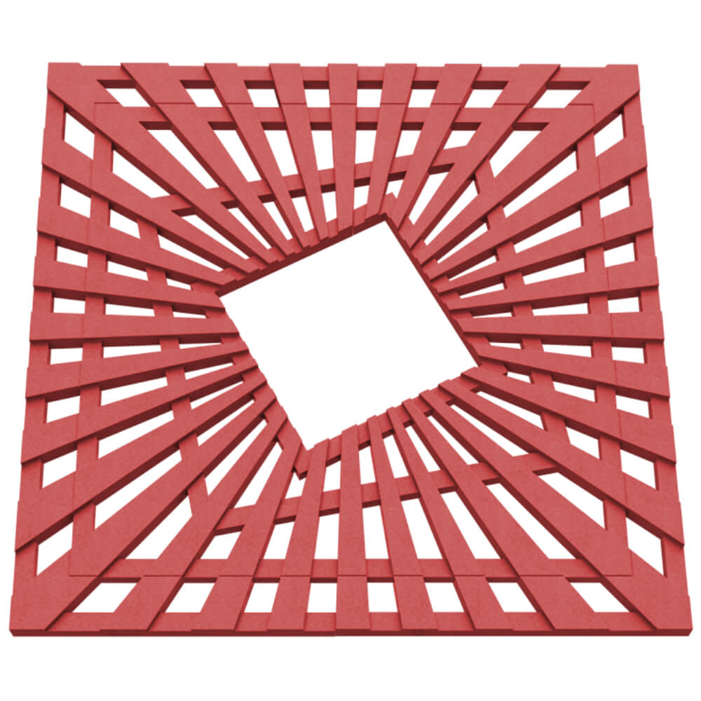 Приствольная решетка для дерева ZKING ATMOSPHERE 1.2х1.2м Красная в Аксае фото