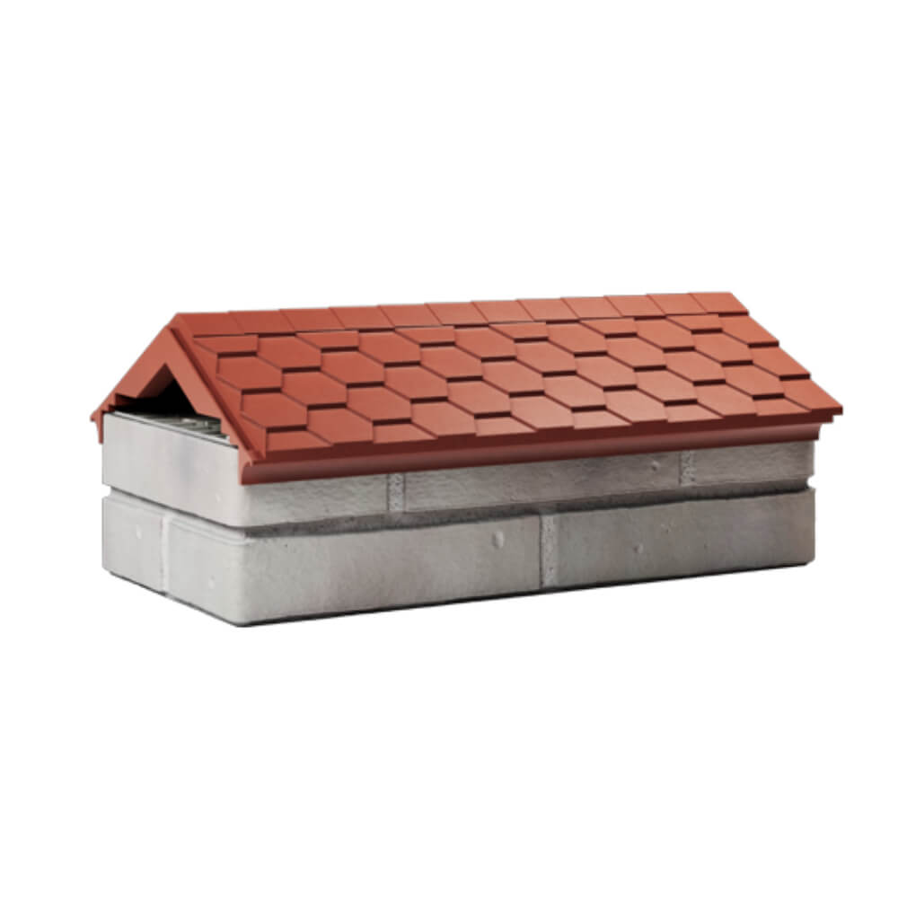 Парапет Zking Эверест Красный с посадкой на 1 кирпич (200/225/255мм) Аксай фото