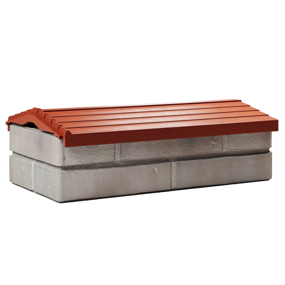 Парапет Zking Бона ХайТек Красный с посадкой на 1 кирпич (200/225/255мм) Аксай фото