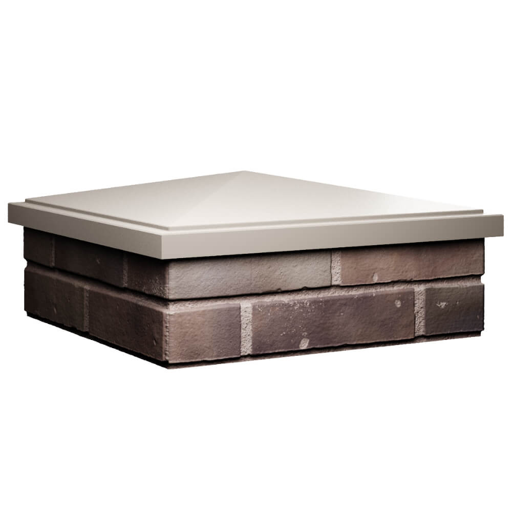 Колпак Zking БонаМоно Бежевый на столб 2х2 кирпича (515х515, 530х530мм) в Аксае фото