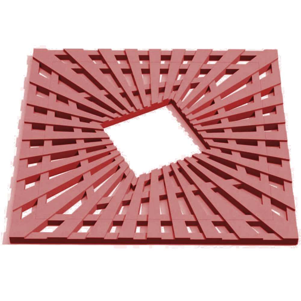 Приствольная решетка для дерева ZKING ATMOSPHERE 1.2х1.2м Красная Аксай фото