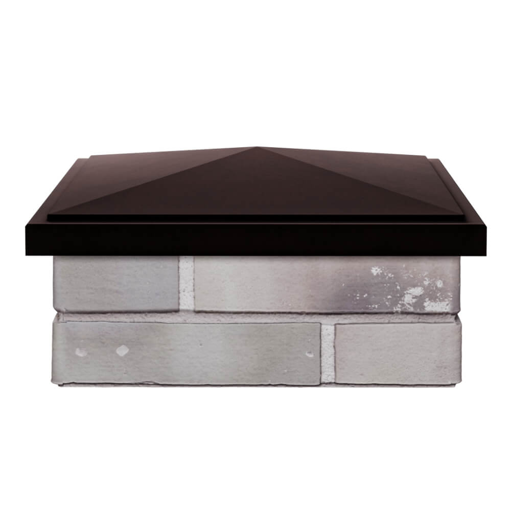 Колпак Zking БонаМоно Коричневый на столб 1.5х1.5 кирпича (385х385, 400х400мм) Аксай фото