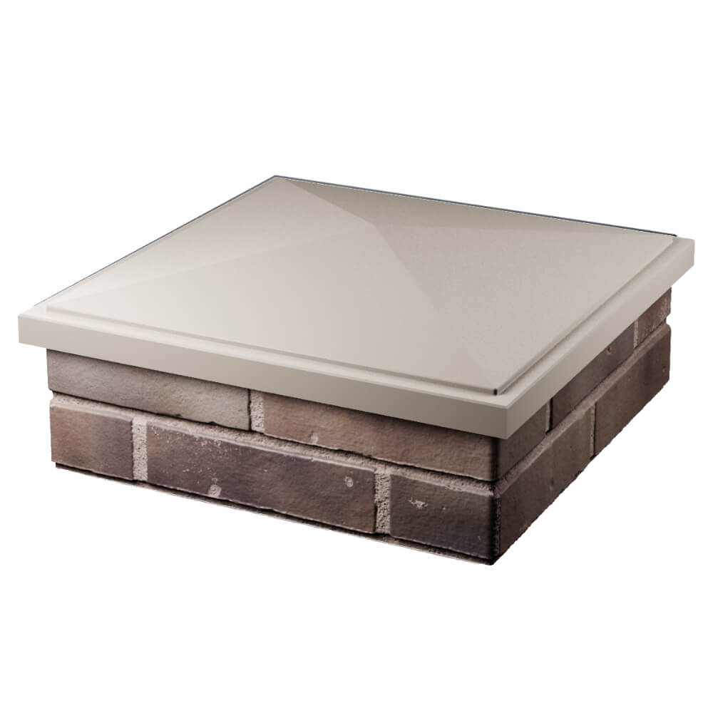 Колпак Zking БонаМоно Бежевый на столб 2х2 кирпича (515х515, 530х530мм) в Аксае фото