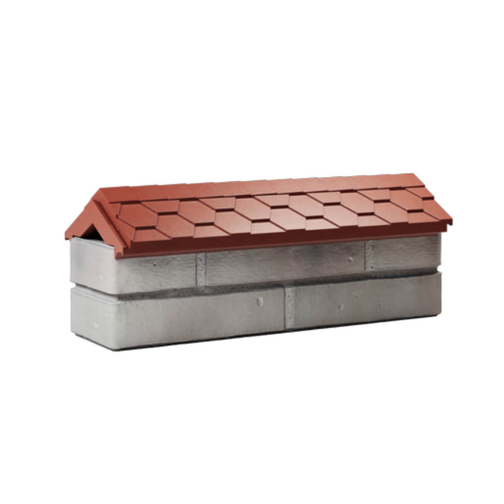 Парапет Zking Эверест Красный с посадкой на 0.5 кирпича (130мм) Аксай фото