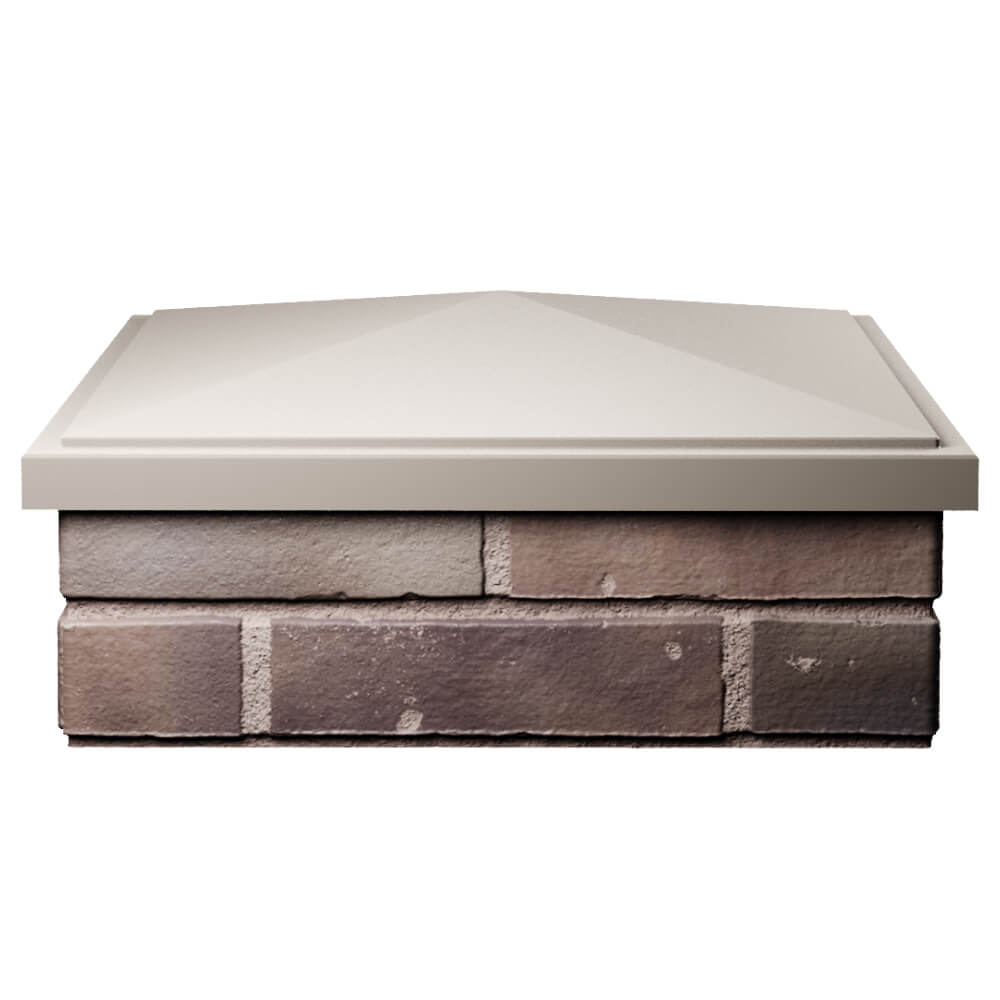 Колпак Zking БонаМоно Бежевый на столб 2х2 кирпича (515х515, 530х530мм) Аксай фото