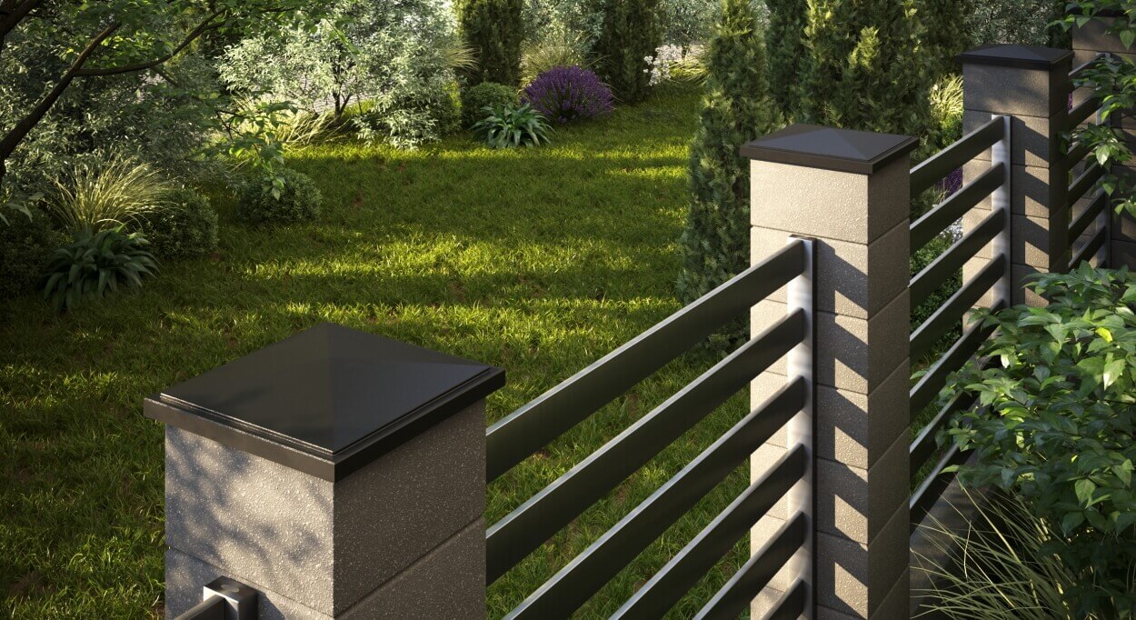 Колпак Zking БонаМоно Коричневый на столб 1.5х1.5 кирпича (385х385, 400х400мм) в Аксае фото