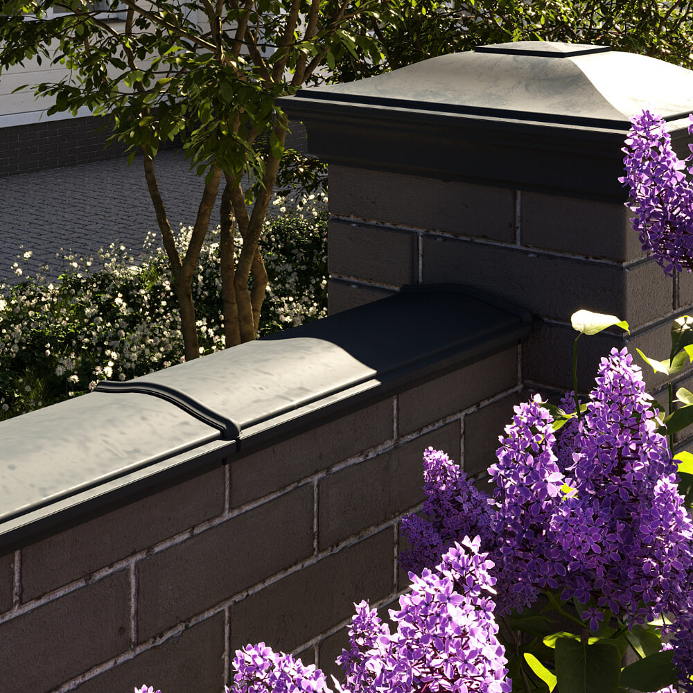 Парапет Zking Монблан Черный посадка на 0.5 кирпича (130мм) в Аксае фото