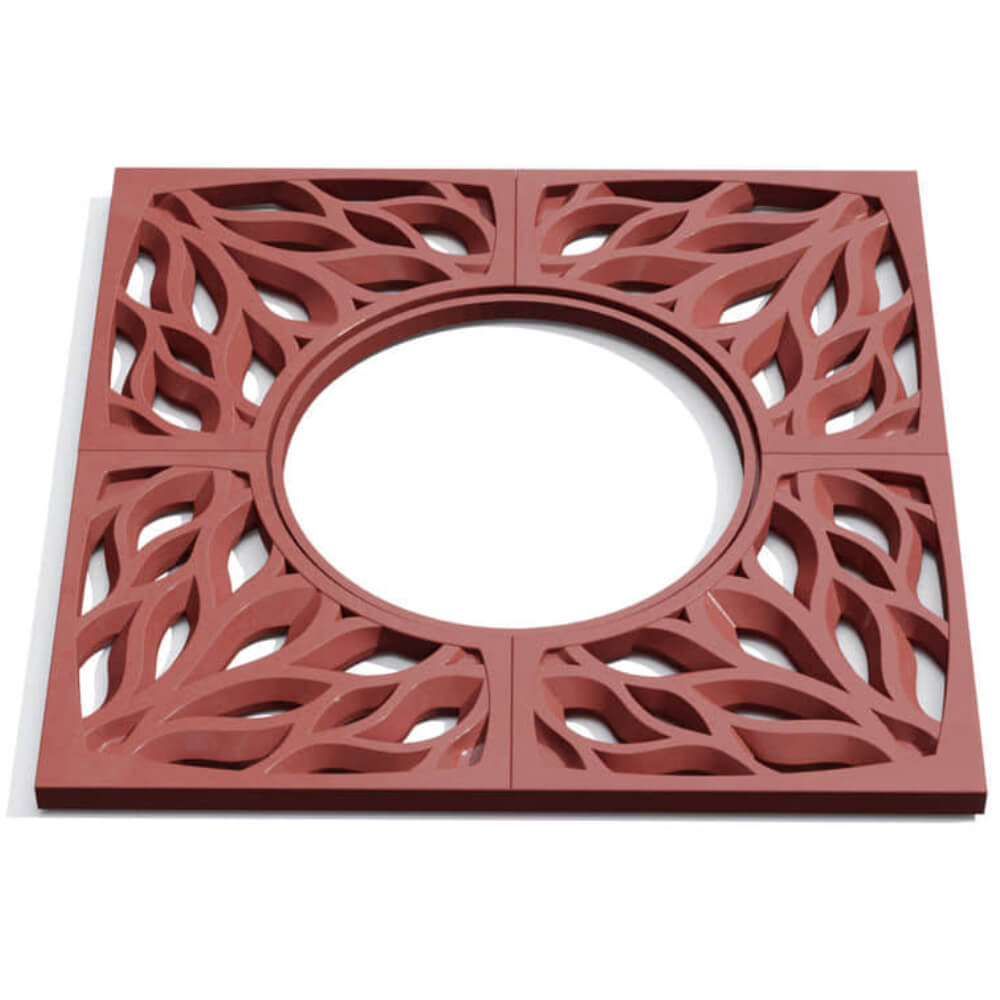 Приствольная решетка для дерева ZKING CRUST 1.2х1.2м Красная Аксай фото