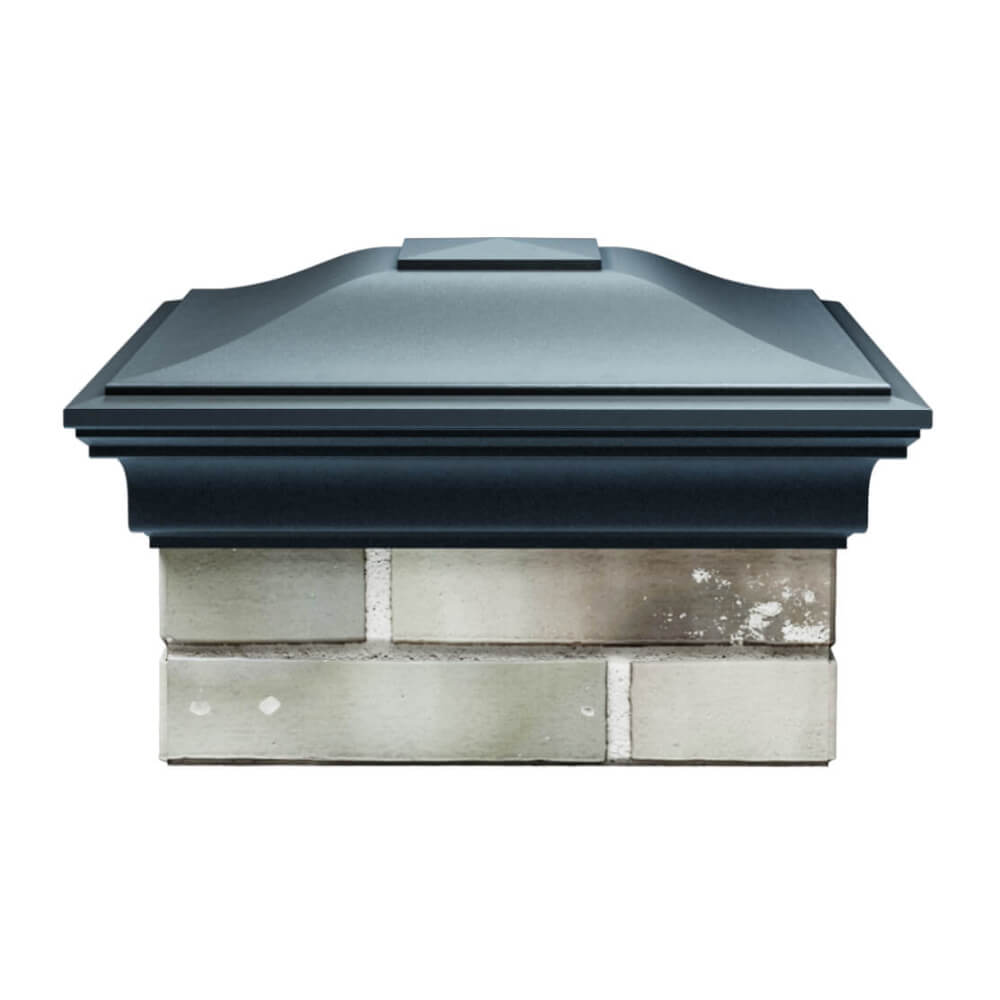 Колпак Zking Монблан Серый на столб 1.5х1.5 еврокирпича 0.7НФ (355х355мм) Аксай фото