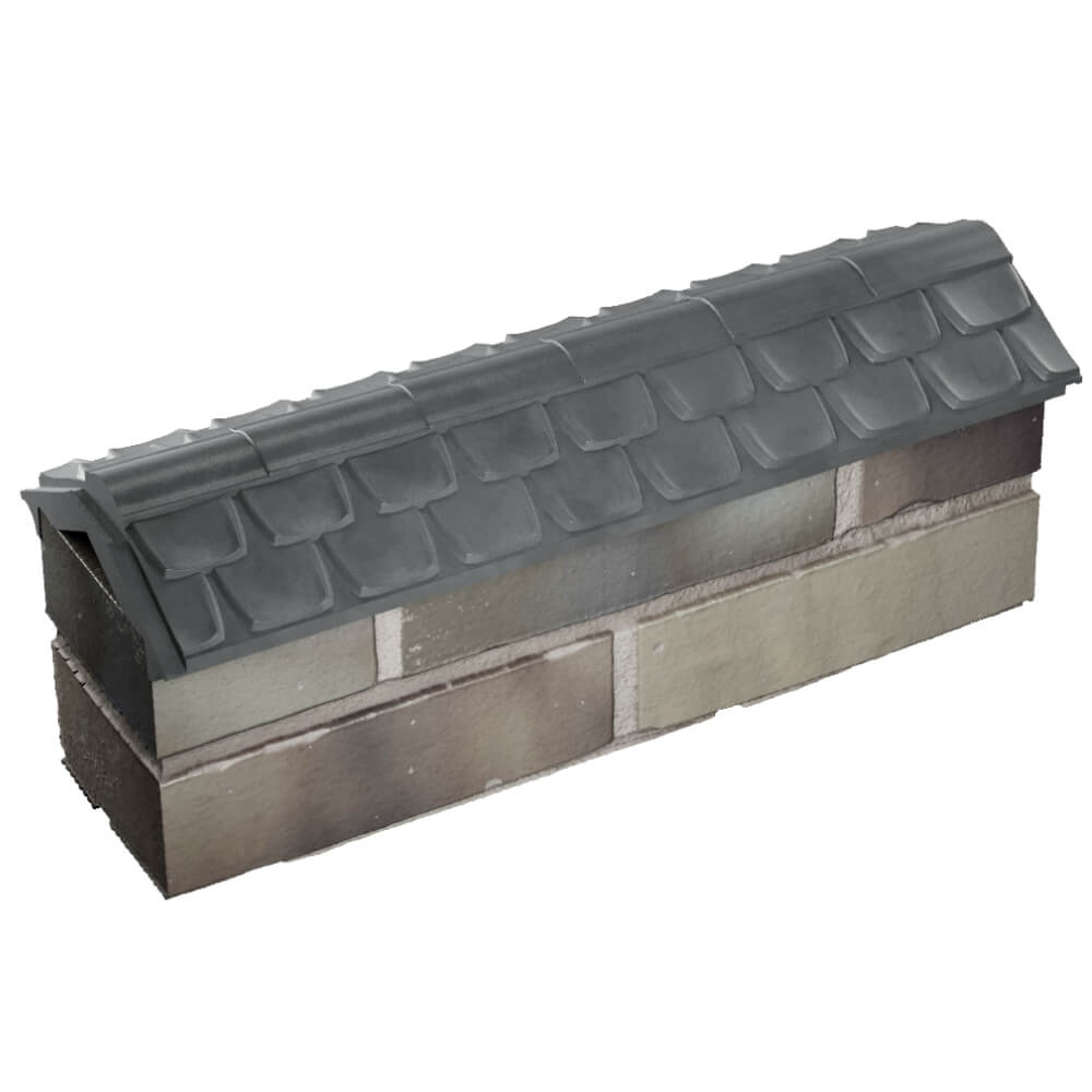 Парапет Zking Эльбрус Серый с посадкой на 0.5 кирпича (130мм) в Аксае фото