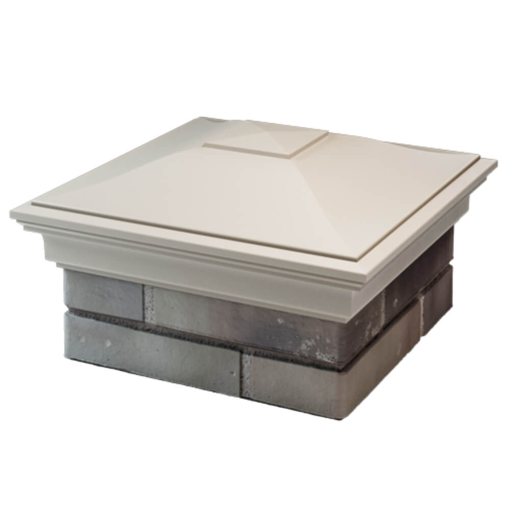 Колпак Zking Монблан Бежевый на столб 1.5х1.5 кирпича (385х385мм) в Аксае фото