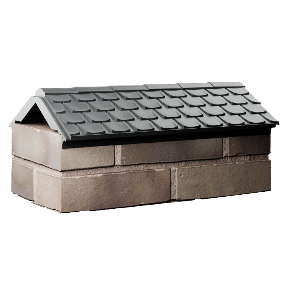 Парапет Zking Эльбрус Серый с посадкой на 1 кирпич (255мм) Аксай фото