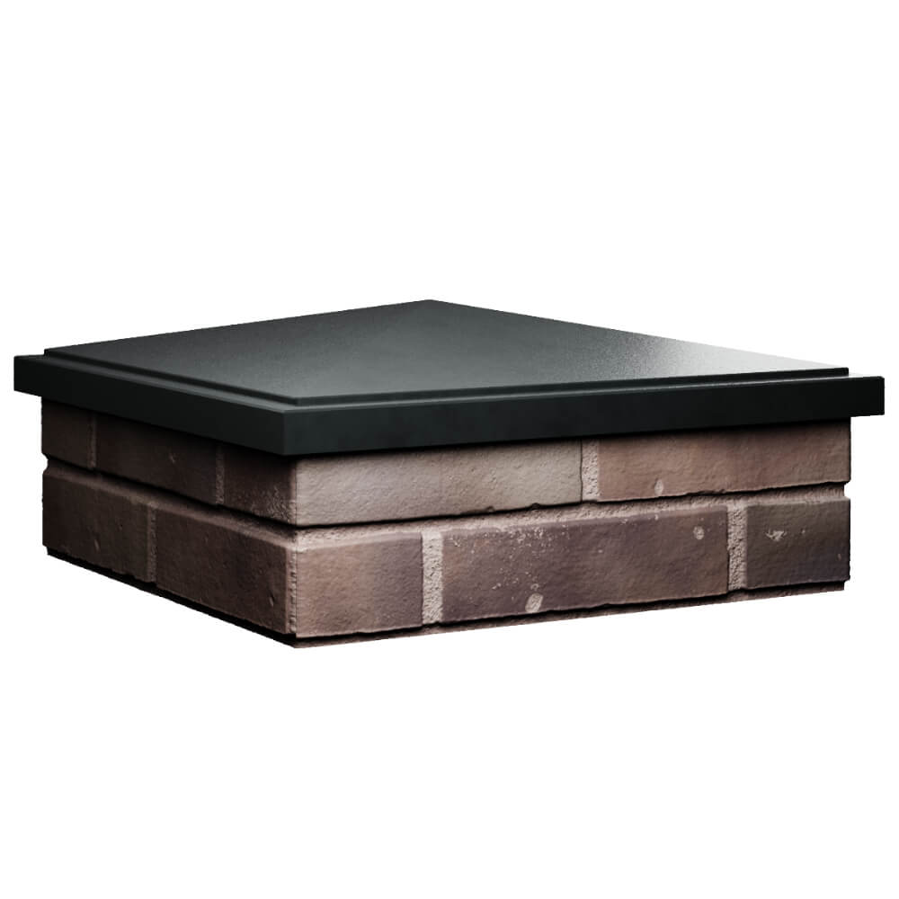 Колпак Zking БонаМоно Черный на столб 2х2 кирпича (515х515, 530х530мм) в Аксае фото