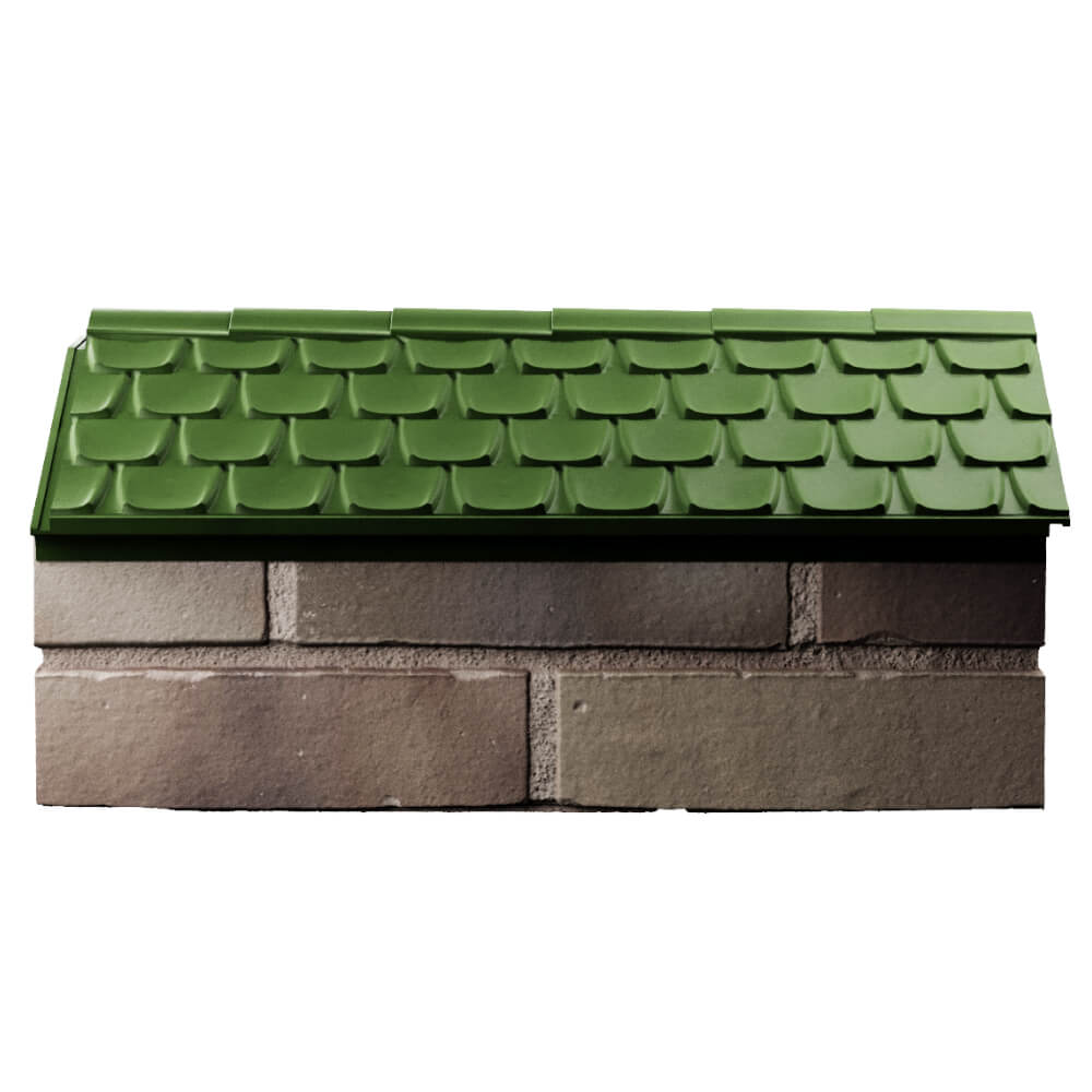 Парапет Zking Эльбрус Зеленый с посадкой на 1 кирпич (255мм) в Аксае фото