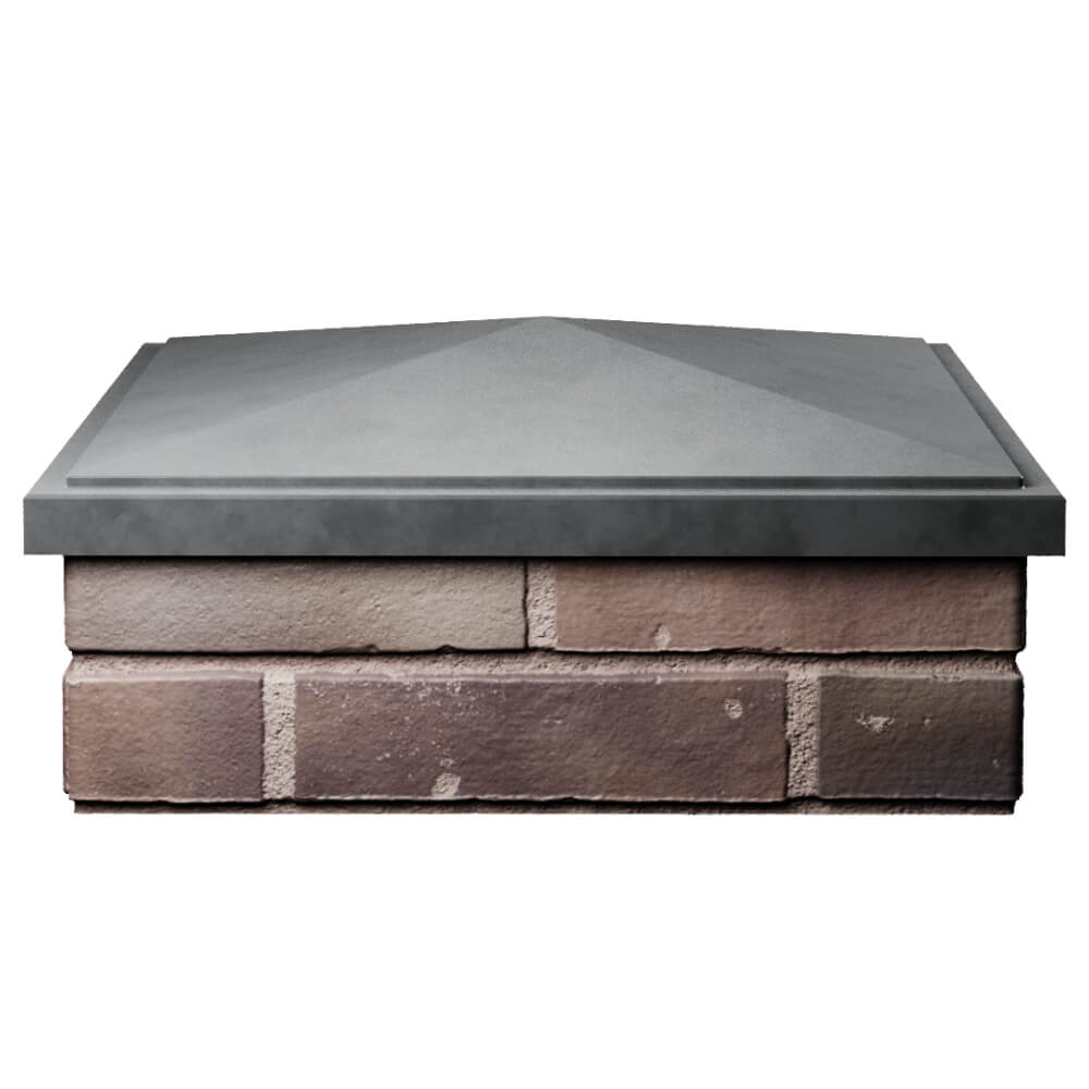 Колпак Zking БонаМоно Серый на столб 2х2 кирпича (515х515, 530х530мм) Аксай фото