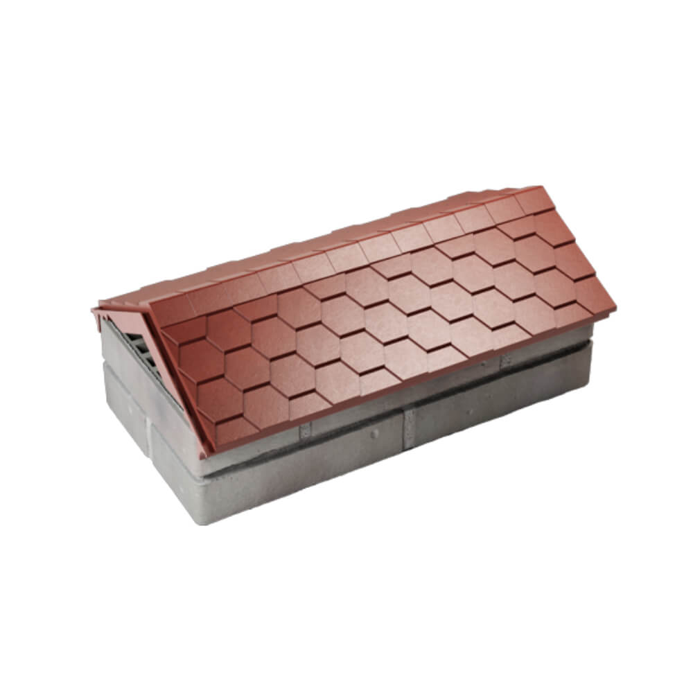 Парапет Zking Эверест Красный с посадкой на 1 кирпич (200/225/255мм) в Аксае фото