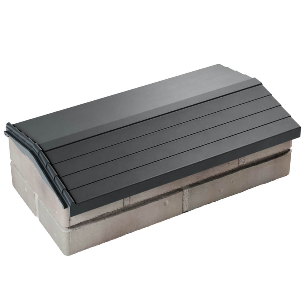 Парапет Zking Бона ХайТек Серый с посадкой на 1 кирпич (200/225/255мм) в Аксае фото