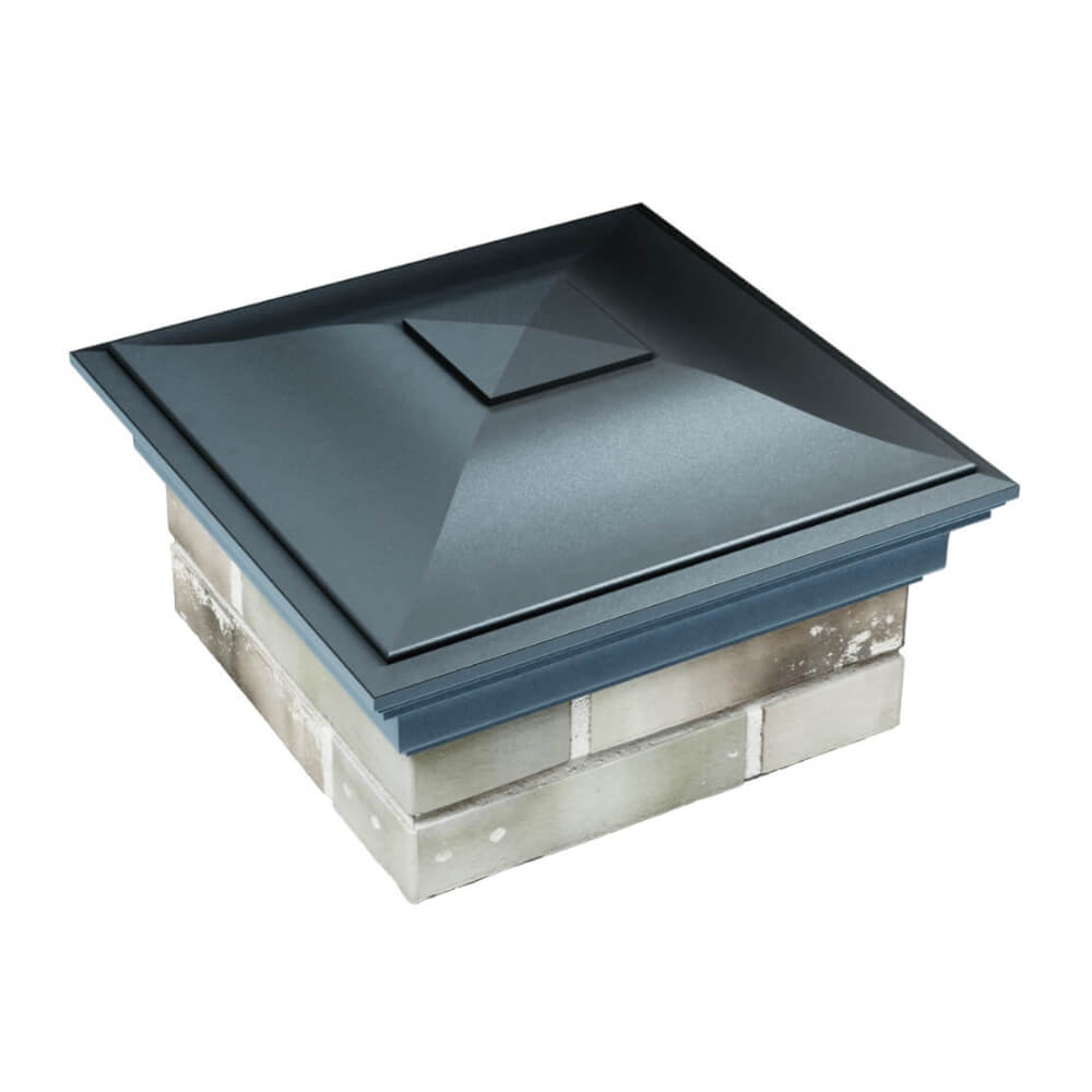 Колпак Zking Монблан Серый на столб 1.5х1.5 еврокирпича 0.7НФ (355х355мм) в Аксае фото