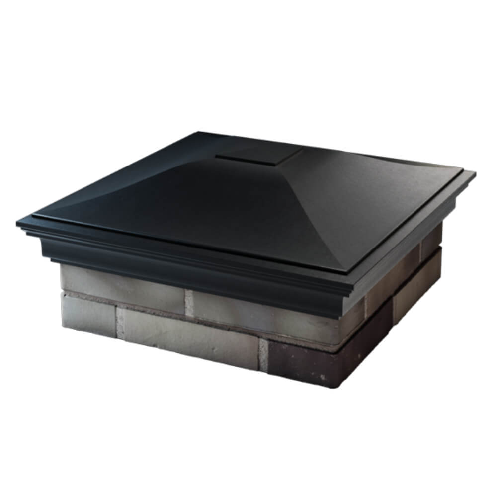 Колпак Zking Монблан Черный на столб 2х2 кирпича (515х515мм) в Аксае фото