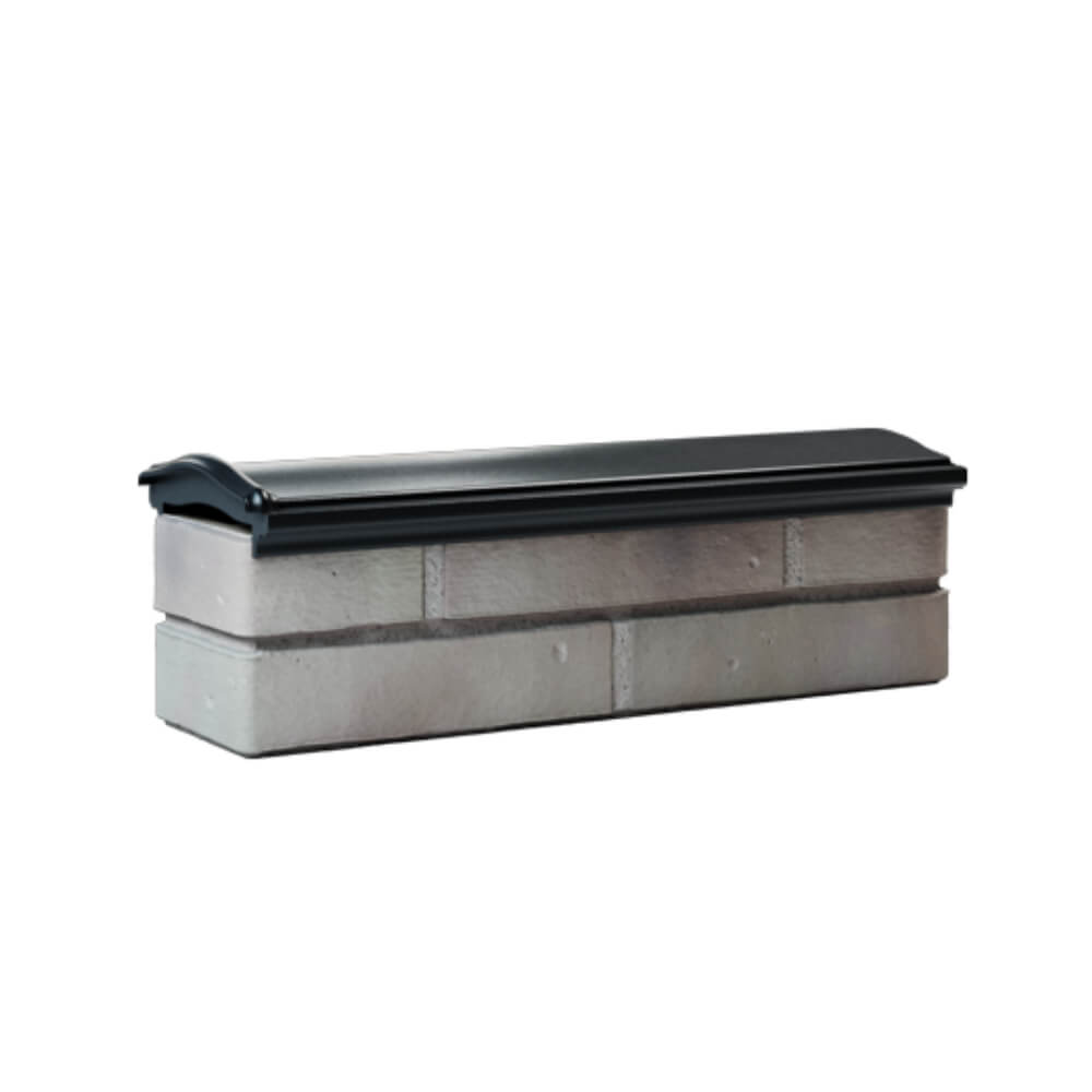 Парапет Zking Монблан Черный посадка на 0.5 кирпича (130мм) Аксай фото