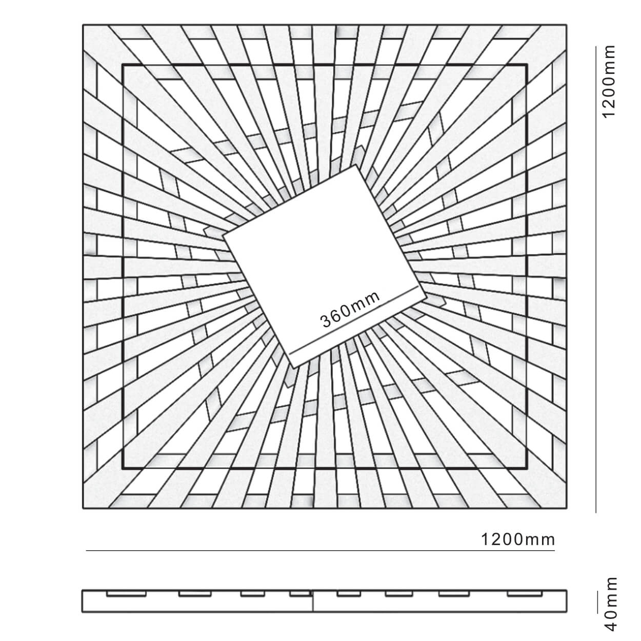 Приствольная решетка для дерева ZKING ATMOSPHERE 1.2х1.2м Черная в Аксае фото
