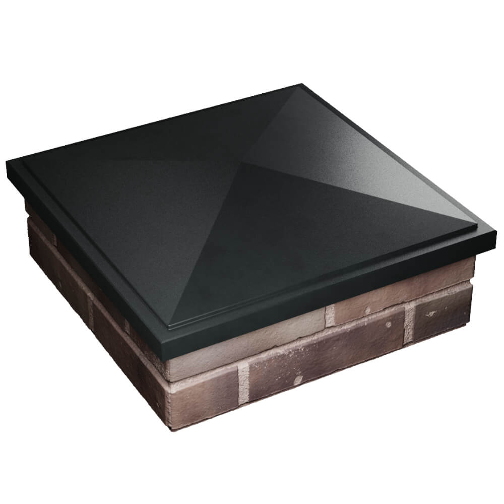 Колпак Zking БонаМоно Черный на столб 2х2 кирпича (515х515, 530х530мм) в Аксае фото