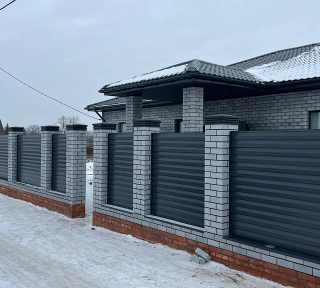 Колпак Zking Бона ХайТек Серый на столб 1.5х1.5 кирпича (385х385мм) в Аксае фото