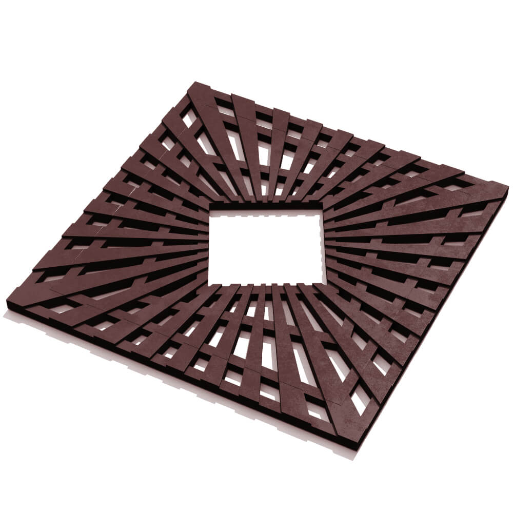 Приствольная решетка для дерева ZKING ATMOSPHERE 1.2х1.2м Коричневая в Аксае фото