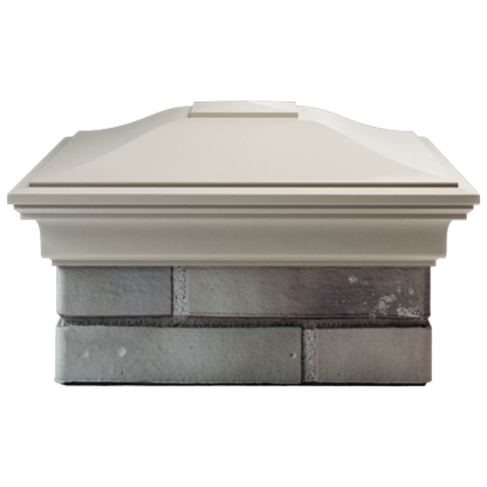 Колпак Zking Монблан Бежевый на столб 1.5х1.5 кирпича (385х385мм) Аксай фото