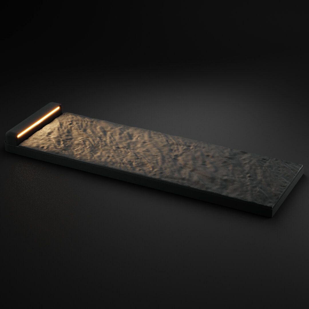 LED Светильник для шаговой плиты STONE Графитовый Серый 330х75х98мм в Аксае фото