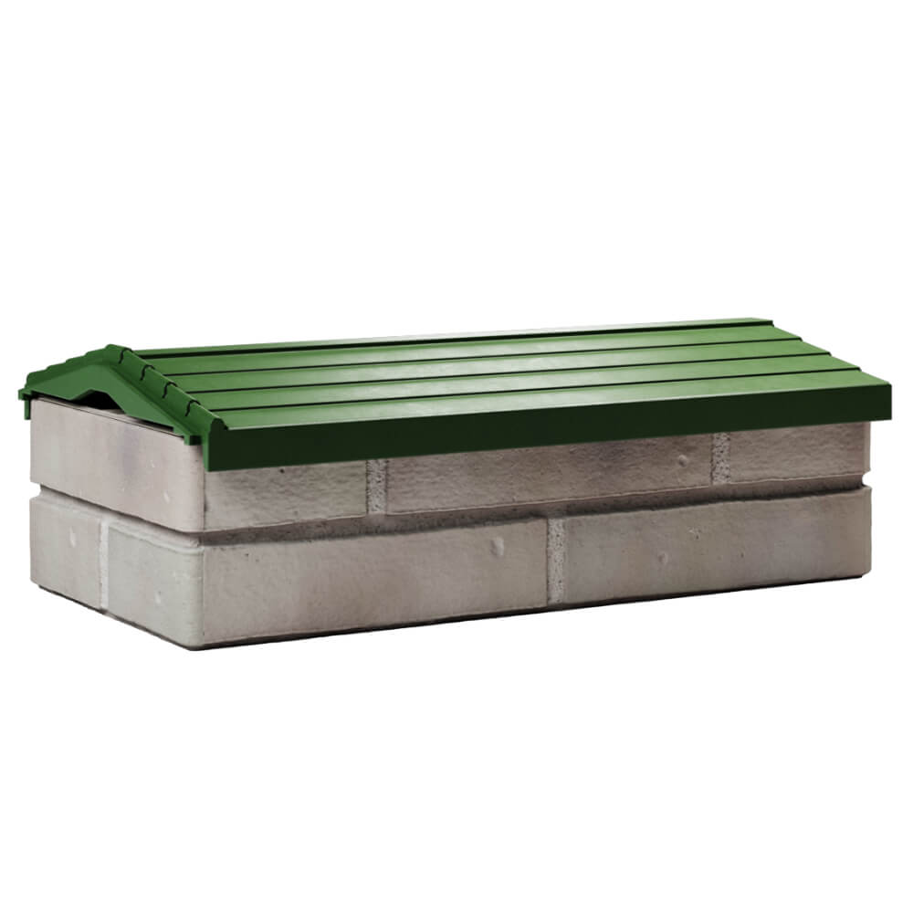 Парапет Zking Бона ХайТек Зеленый с посадкой на 1 кирпич (200/225/255мм) Аксай фото