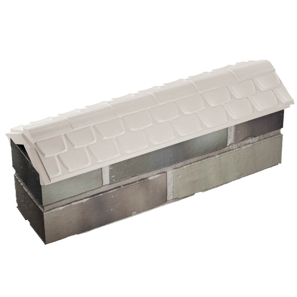 Парапет Zking Эльбрус Бежевый с посадкой на 0.5 кирпича (130мм) в Аксае фото