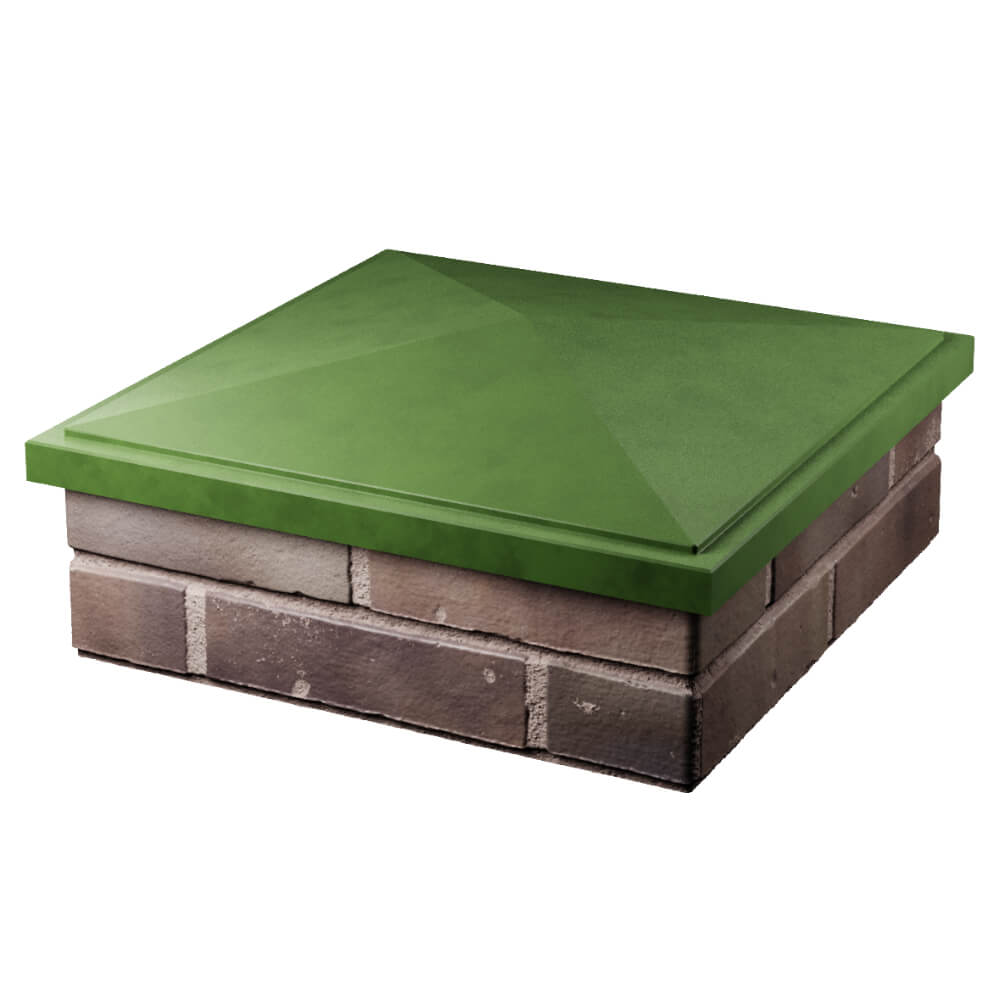 Колпак Zking БонаМоно Зеленый на столб 2х2 кирпича (515х515, 530х530мм) в Аксае фото