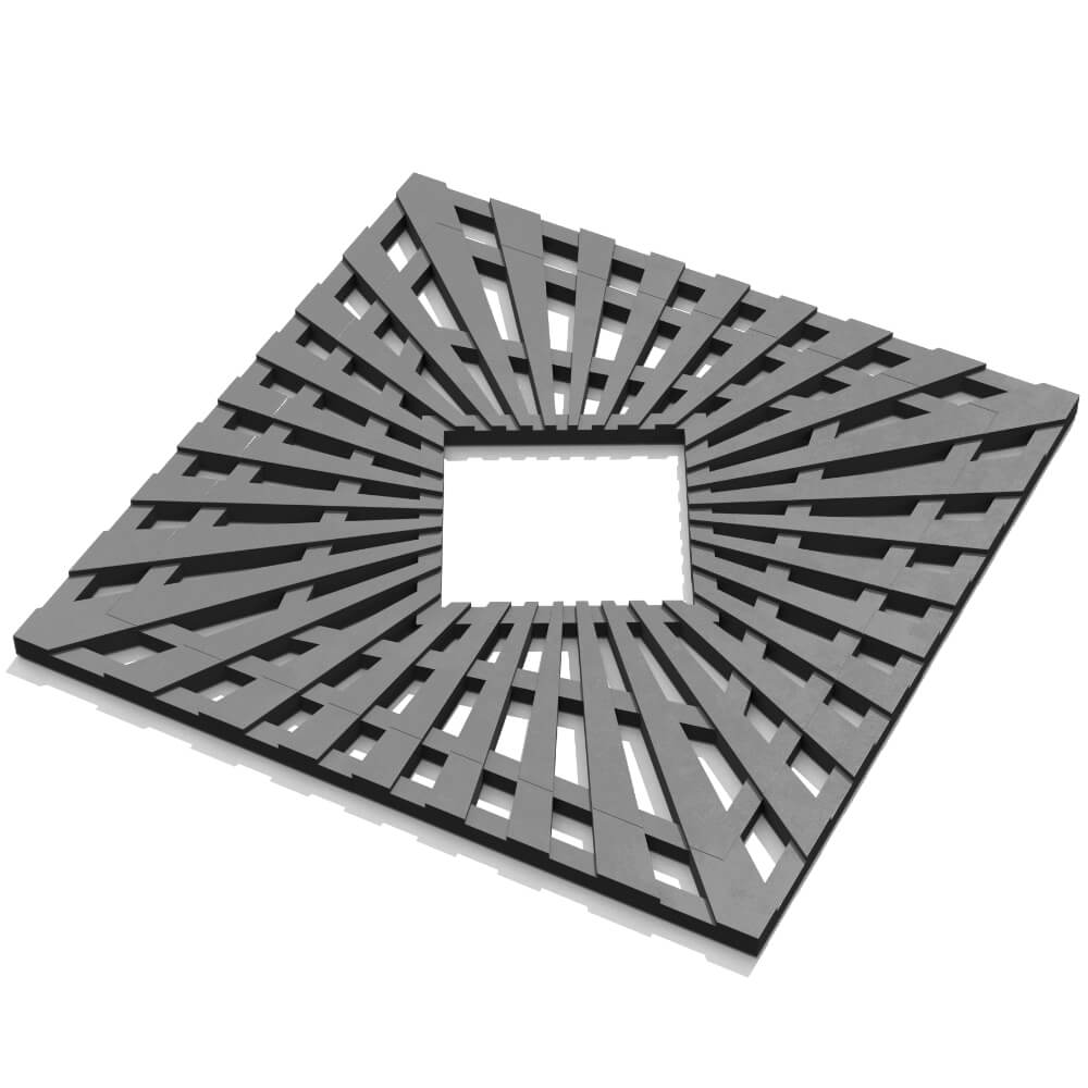 Приствольная решетка для дерева ZKING ATMOSPHERE 1.2х1.2м Серая в Аксае фото