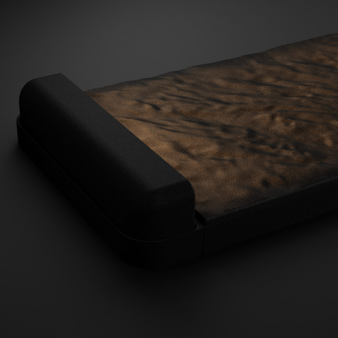 LED Светильник для шаговой плиты STONE Черный Сланец 330х75х98мм в Аксае фото