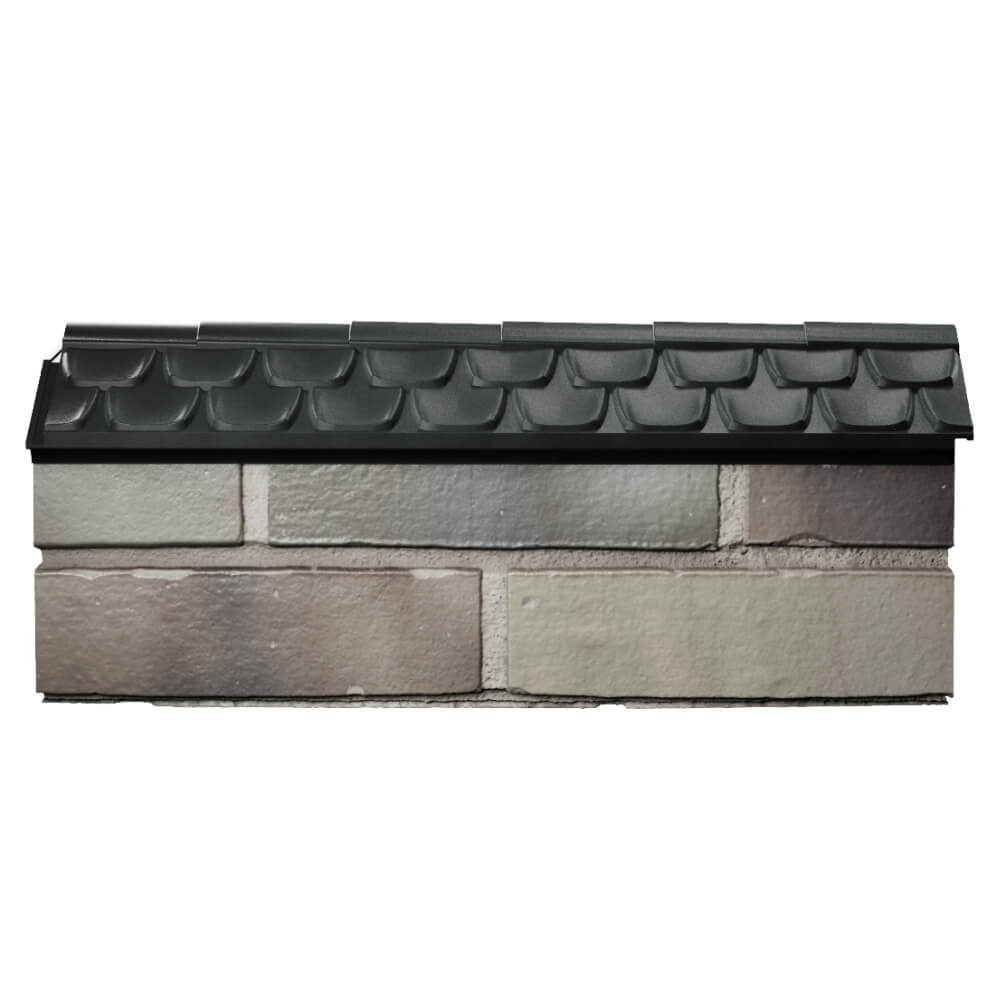 Парапет Zking Эльбрус Черный с посадкой на 0.5 кирпича (130мм) в Аксае фото
