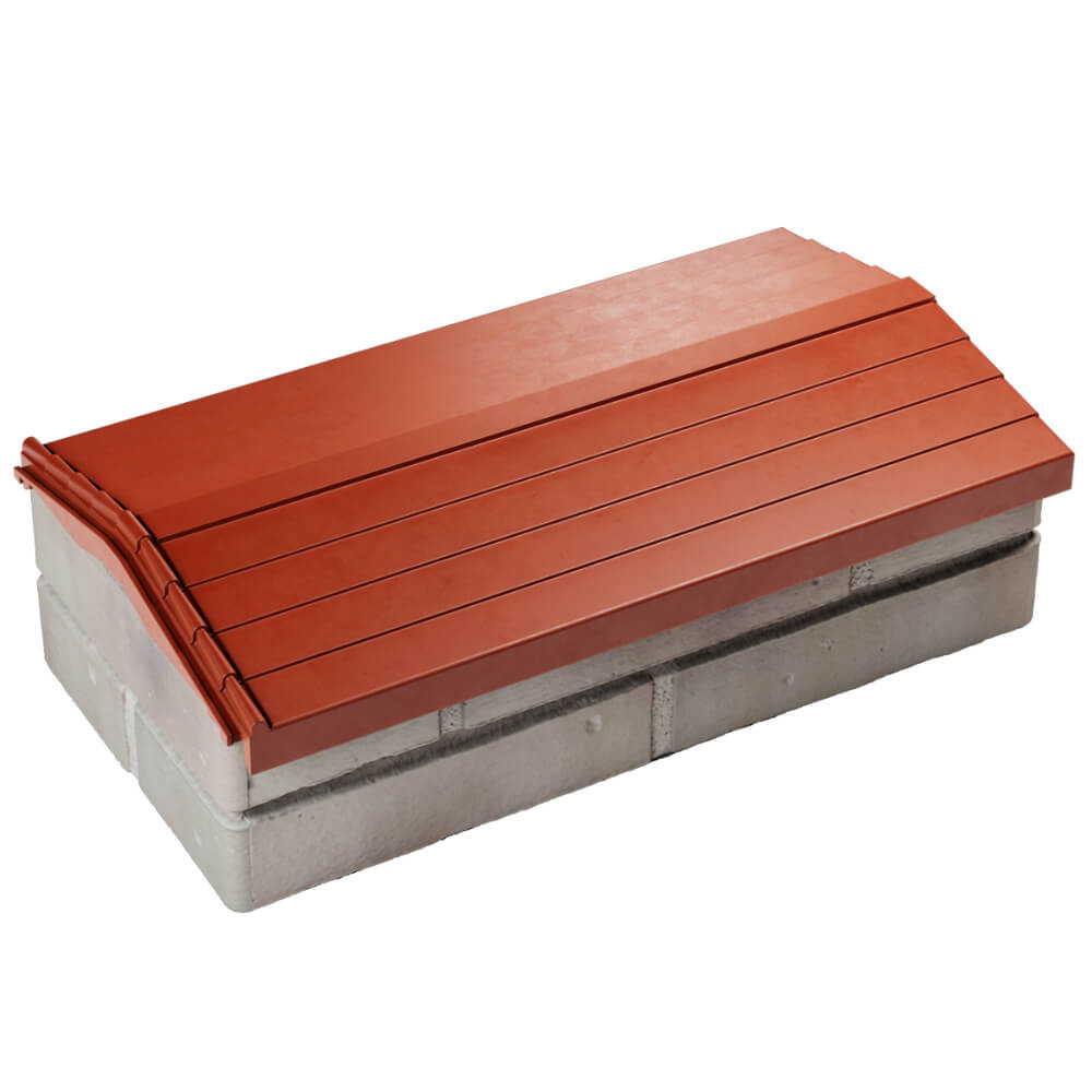 Парапет Zking Бона ХайТек Красный с посадкой на 1 кирпич (200/225/255мм) в Аксае фото