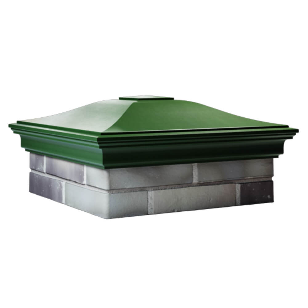 Колпак Zking Монблан Зеленый на столб 2х2 кирпича (515х515мм) в Аксае фото