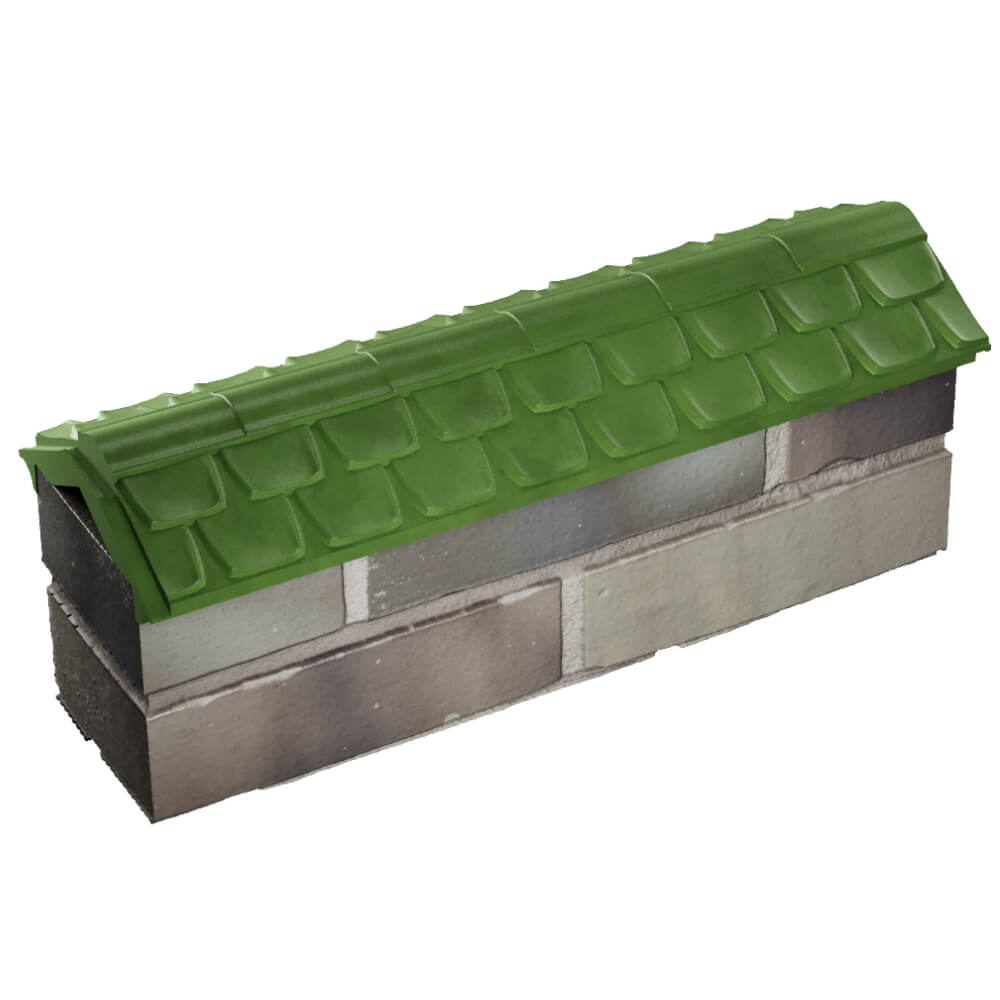 Парапет Zking Эльбрус Зеленый с посадкой на 0.5 кирпича (130мм) в Аксае фото